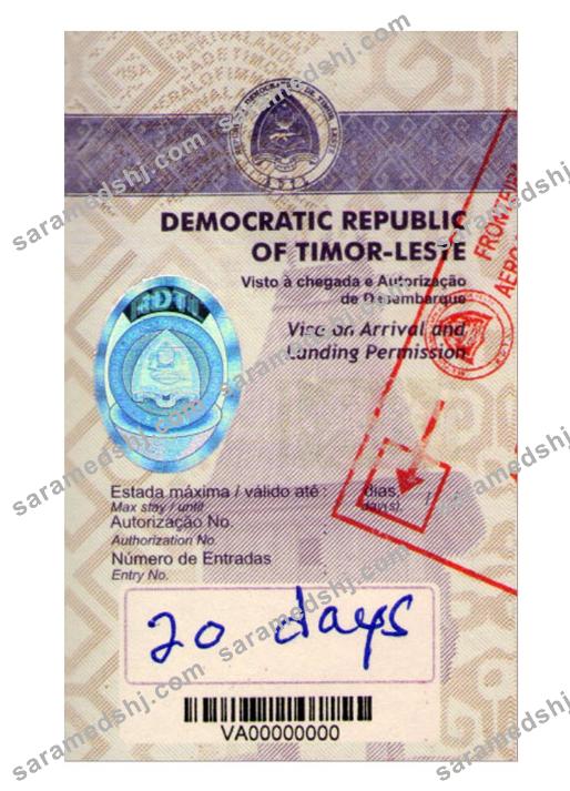TIMOR-LESTE visa